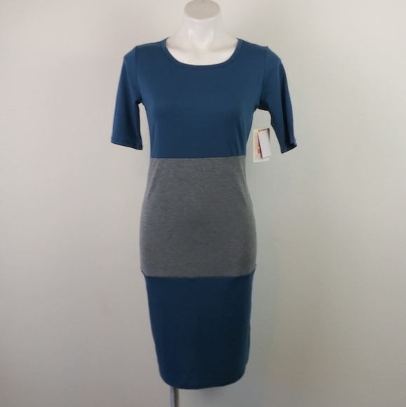 LuLaRoe Dresses & Skirts - NWT LuLaRoe Colorblock SS Midi Julia Dress(S)